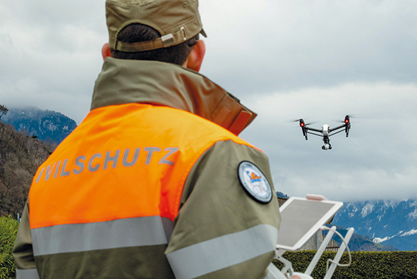 Die ZSO EMME verfügt unter anderem auch über einen Drohnenzug und kann so Suchaktionen wirkungsvoll unterstützen. 